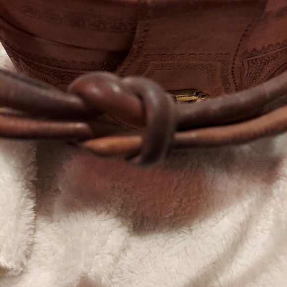 Vintage Mexico Hand Tooled Leather Purse - Picture 9 of 13